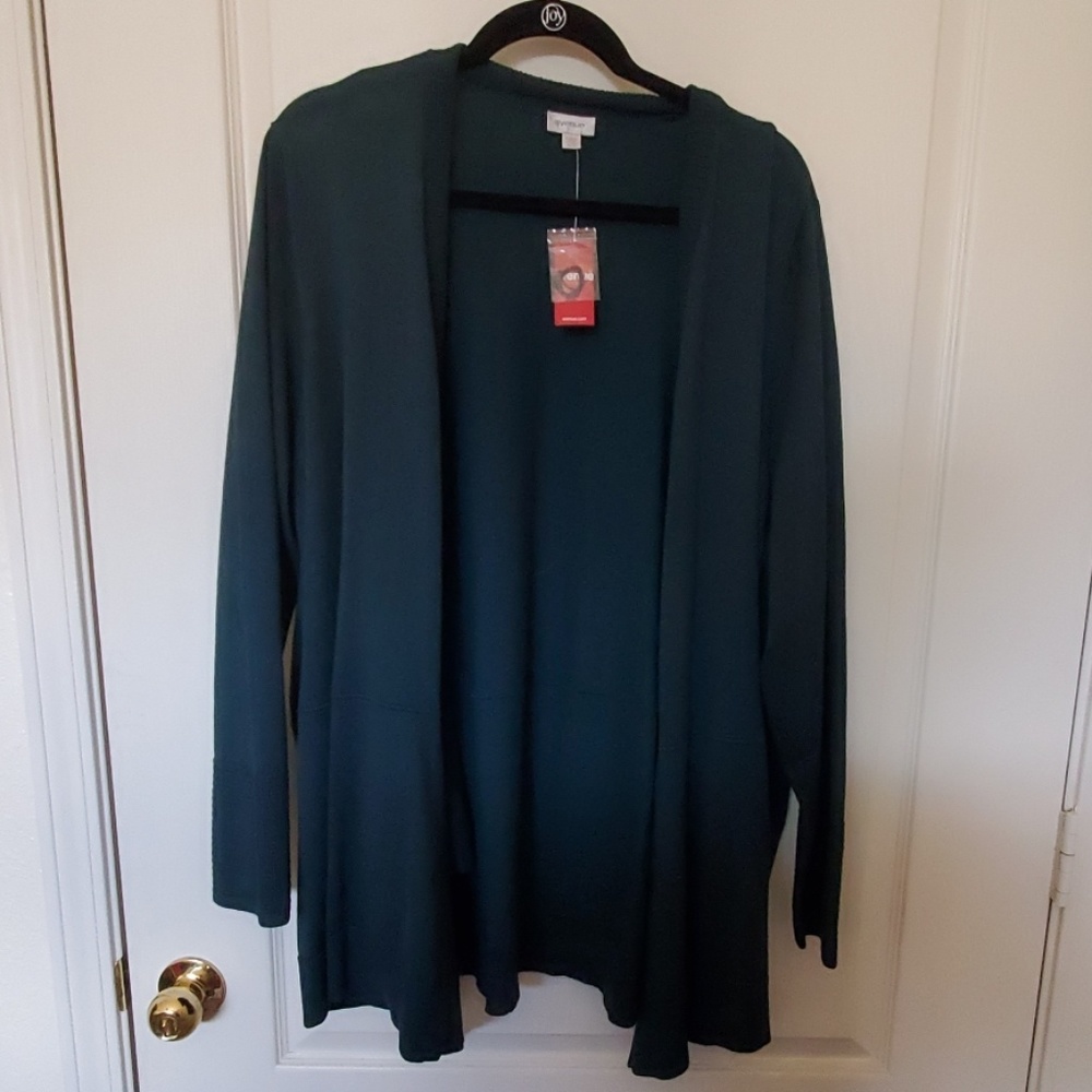 Hunter green cardigan